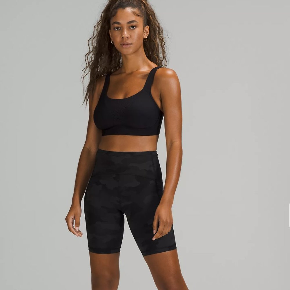 lululemon Swift Speed High-Rise Short 8" camo, size 4